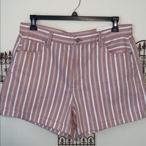 AE salmon pink striped mom shorts NEVER WORN